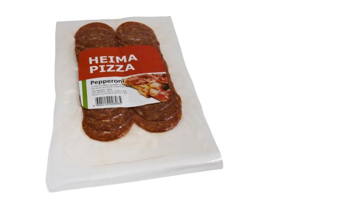 Innköllunin nær til Heima pizza pepperoni sem selt var á tímabilinu 10.-18. apríl