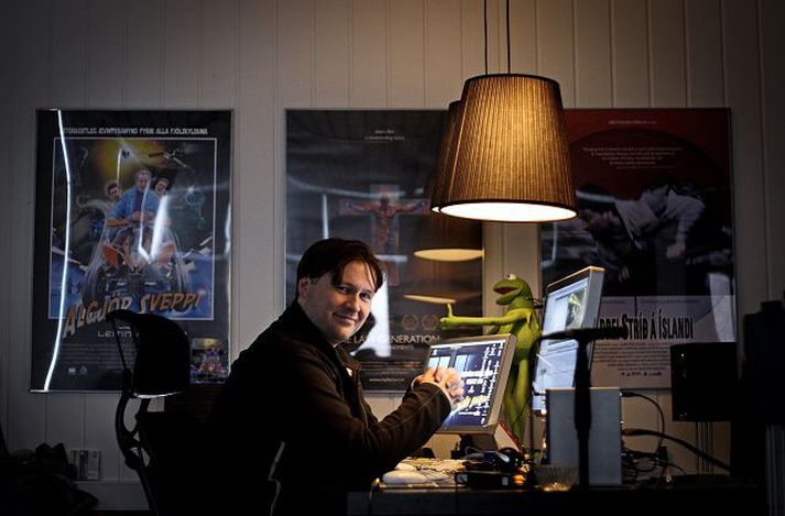 Bragi Þór Hinriksson leikstjóri stefnir að því að brjóta blað í íslenskri kvikmyndagerð. Algjör Sveppi og dularfulla hótelherbergið verður að öllum líkindum fyrsta íslenska kvikmyndin sem gerð verður í þrívídd.Fréttablaðið/Valli