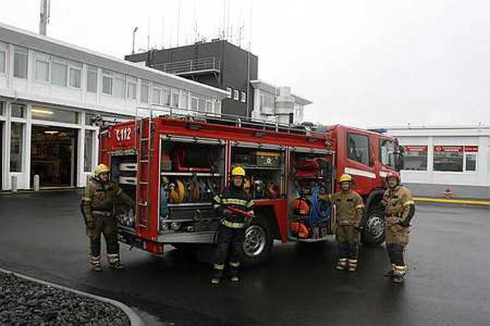 Tækjabíll slökkviliðsins. 