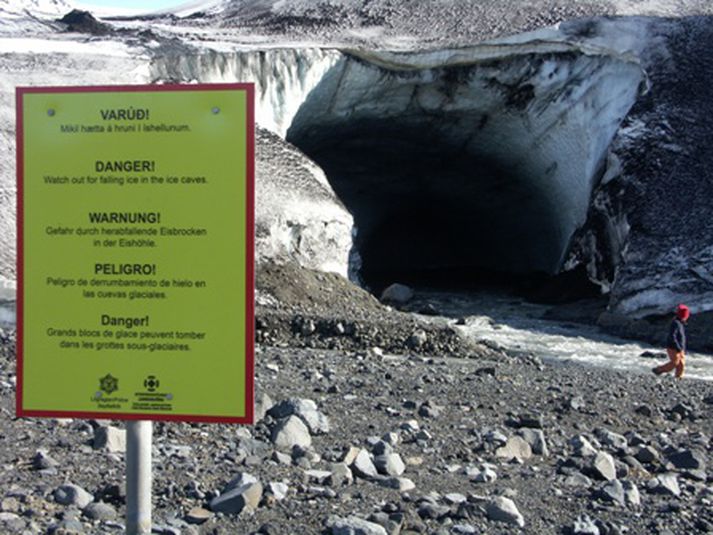 Ferðamenn eru beðnir um að fara varlega í Kverkfjöllum.