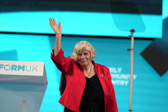 Ann Widdecombe á ársfundi Umbótaflokksins árið 2024.
