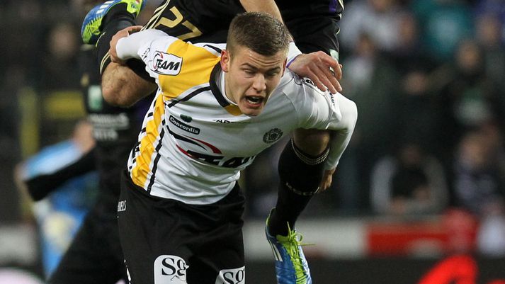 Alfreð Finnbogason í leik með Lokeren.