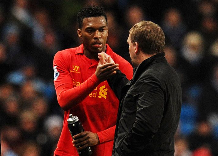 Daniel Sturridge með Brendan Rodgers.