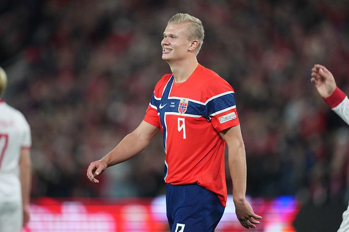 Erling Haaland skoraði tvívegis í kvöld. 