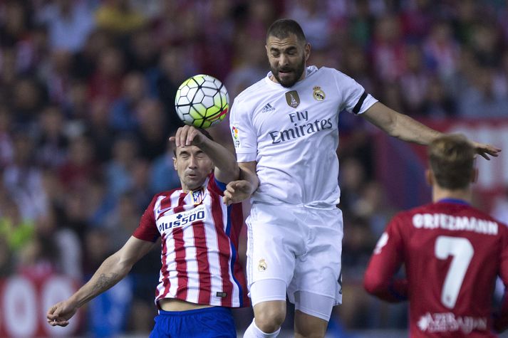 Benzema kom Real Madrid yfir í upphafi leiks.