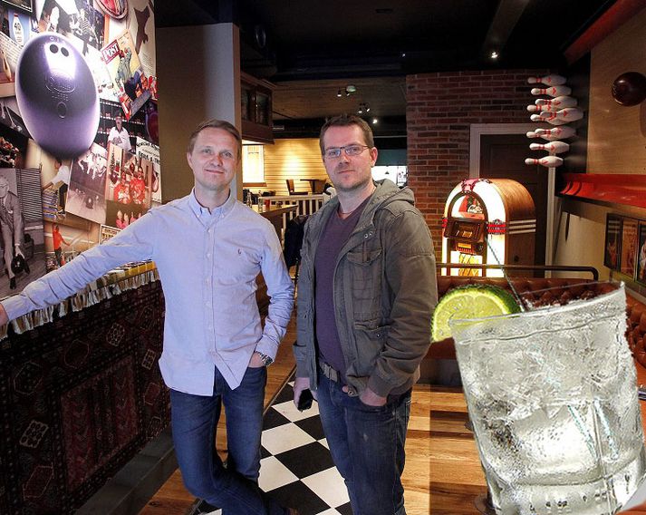 Óli Már Ólason og Arnar Þór Gíslason, eigendur Lebowski bar.