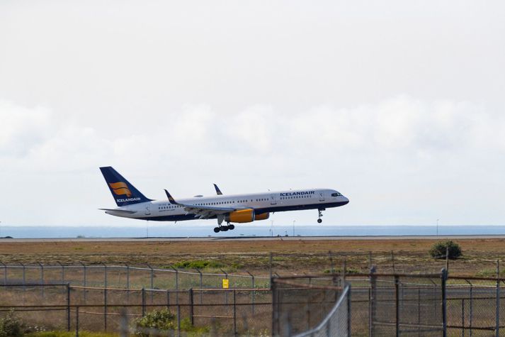 Flug Icelandair var að koma frá Munchen í Þýskalandi.