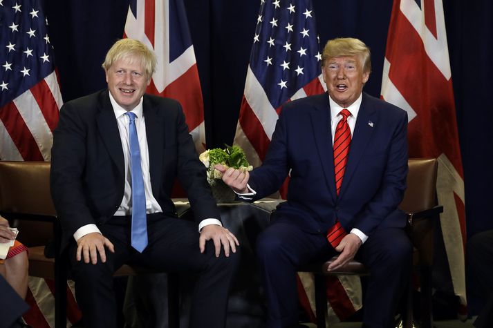 Boris Johnson og Donald Trump.