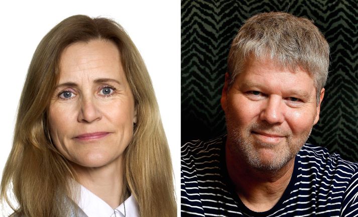 Ingibjörg Kristjánsdóttir og Guðmundur Andri Thorsson.