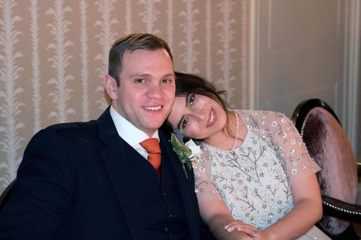 Matthew Hedges og eiginkona hans Daniela Tejada.