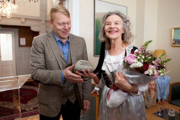 Þorgerður Ingólfsdóttir kórstjóri var í dag útnefnd Borgarlistamaður Reykjavíkur árið 2012.