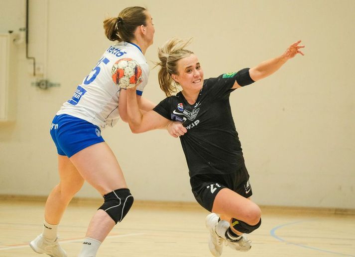 Sandra átti góðan leik fyrir eyjakonur.