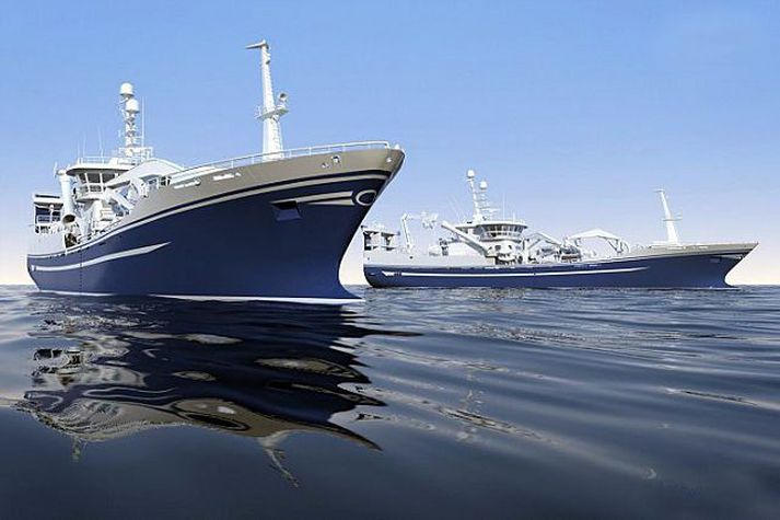 Skipin eru hönnuð af Rolls Royce í Noregi. Þau eru 71,1 metri að lengd og burðargeta er rúmlega tvö þúsund tonn í tíu kælitönkum. Skipin eru útbúin til nóta- og flottrollsveiða.mynd/héðinn hf.