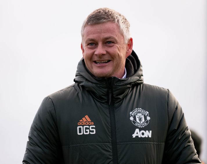 Það er létt yfir Ole Gunnari Solskjær þessa dagana enda hefur Manchester United gengið vel að undanförnu.