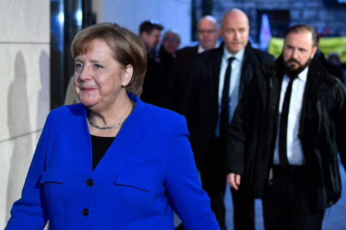 Angela Merkel Þýskalandskanslari er leiðtogi Kristilegra demókrata.