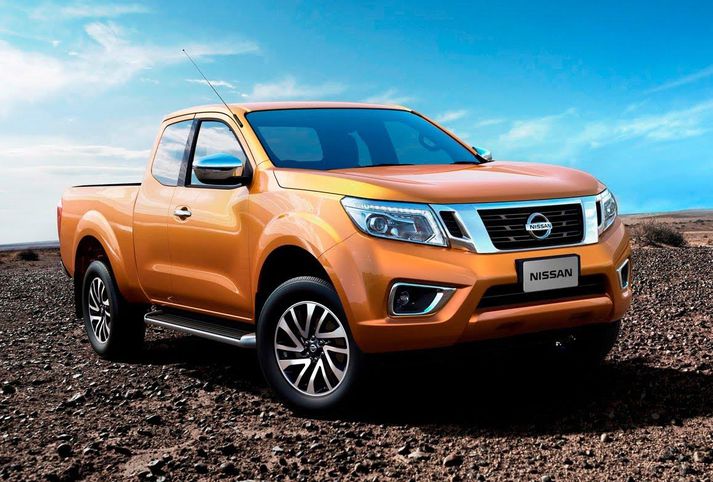 Nissan Navara pallbíllinn.