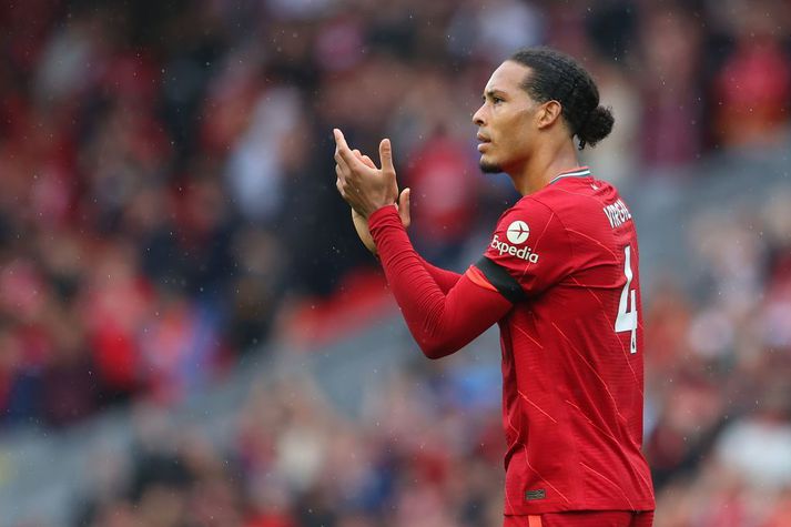 Virgil van Dijk á enn eftir að tapa heimaleik í ensku úrvalsdeildinni með Liverpool.