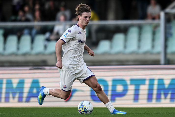 Albert Guðmundsson og félagar í Fiorentina sóttu stig til Lecce.