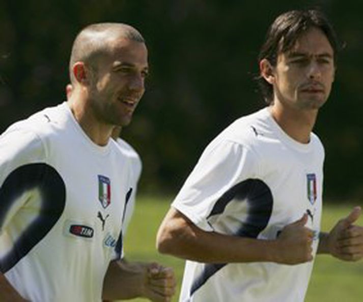 Del Piero og Inzaghi fá ekki sæti í landsliðinu