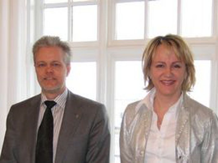 Ólafur F. Magnússon, fráfarandi borgarstjóri, og Hanna Birna Kristjánsdóttir, tilvonandi borgarstjóri.