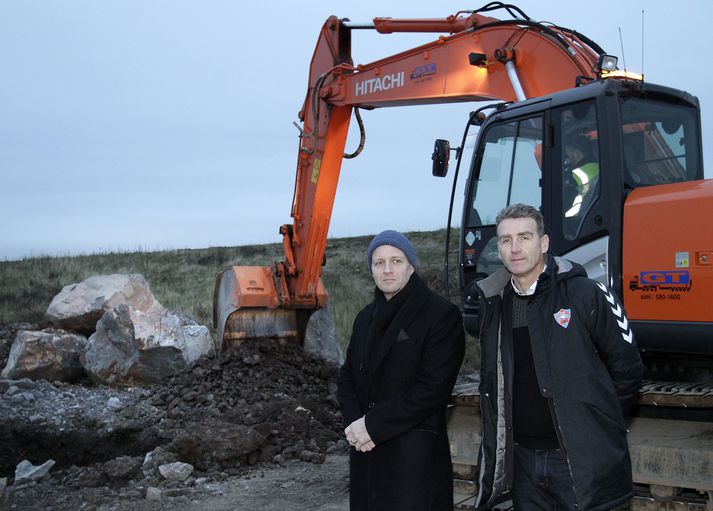 Þorvaldur Gissurarson, eigandi ÞG verktaka, og Brynjar Harðarson, stjórnarformaður Valsmanna hf.