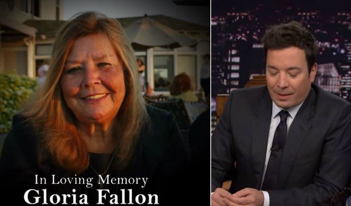 Fallon talaði fallega um móður sína.