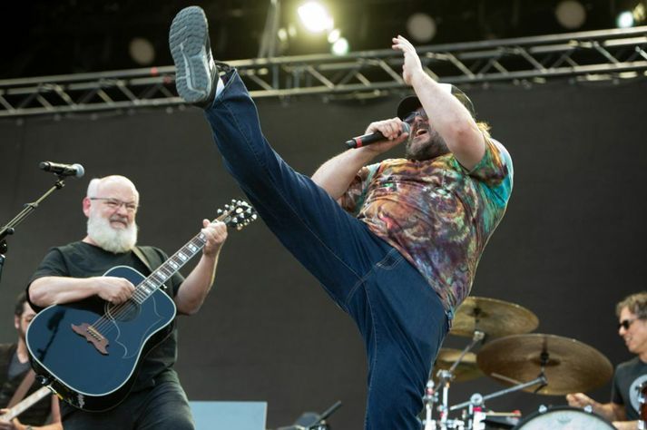 Kyle Gass og Jack Black sýna listir sínar á tónleikum í Þýskalandi árið 2019. Óvíst er hvenær þeir koma aftur saman fram á sviði.