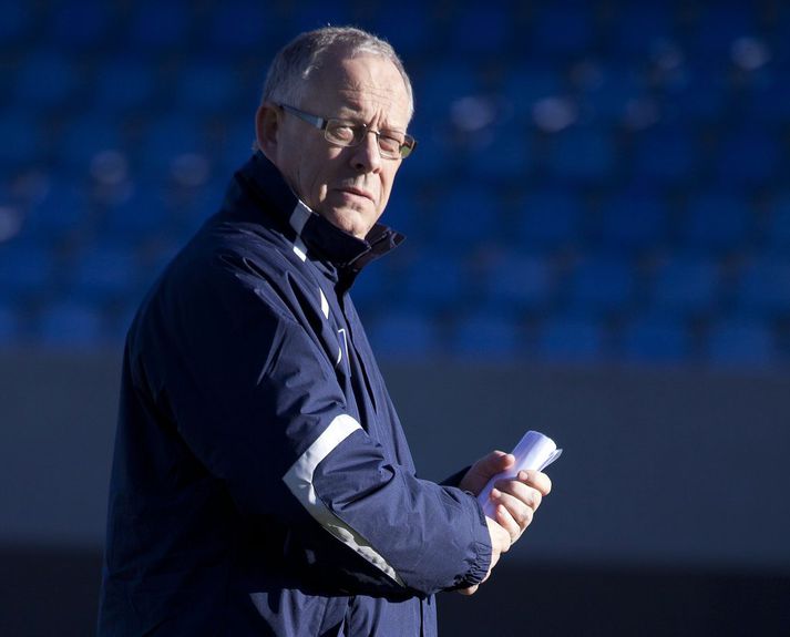Lars Lagerbäck, landsliðsþjálfari Íslands.