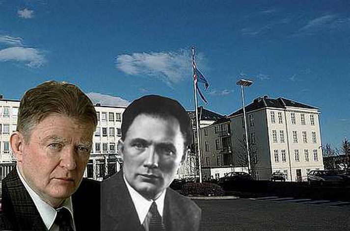 Lúðvík Gizurarson og Hermann Jónasson.