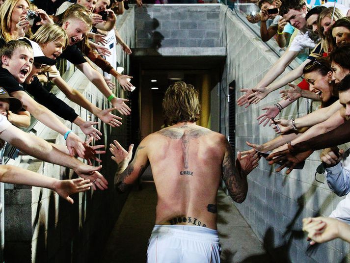 David Beckham er vinsæll leikmaður.