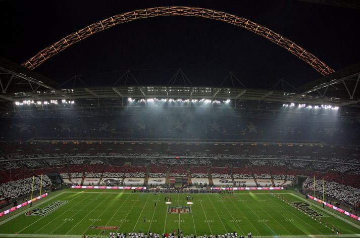 Það hefur heppnast vel að spila NFL-leiki á Wembley og amerískur fótbolti er farinn að njóta talsverðra vinsælda á Englandi.