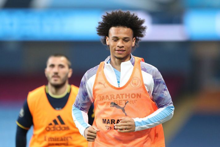 Leroy Sane var í leikmannahópi Manchester City gegn Arsenal á miðvikudag en kom ekkert við sögu.