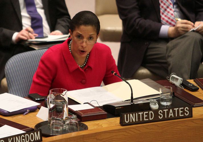 Susan Rice, sendifulltrúi Bandaríkjanna í Öryggisráð Sameinuðu Þjóðanna.