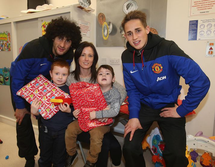 Fellaini og Januzaj komu með pakka.