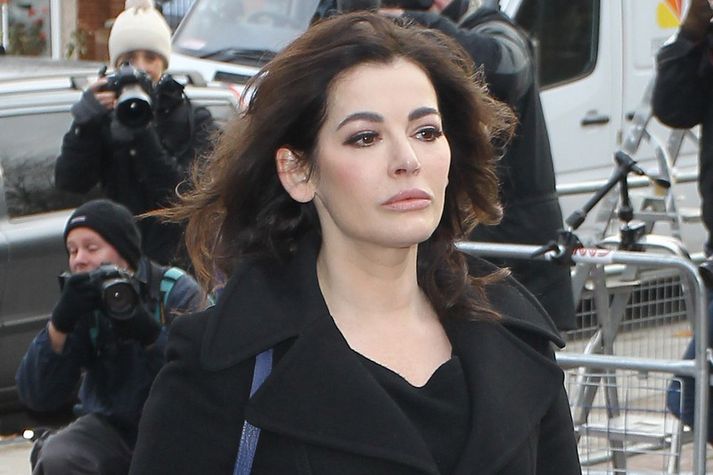 Nigella Lawson mætti fyrir rétt í gær.