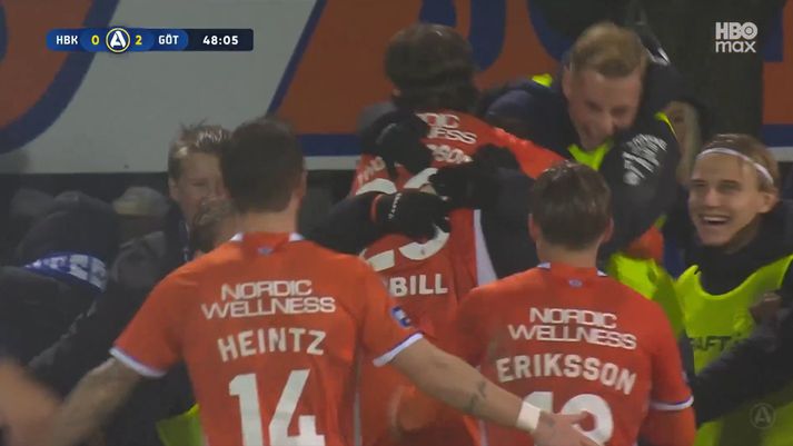 Kolbeini Þórðarsyni var ákaft fagnað eftir markið sem hann skoraði í dag.