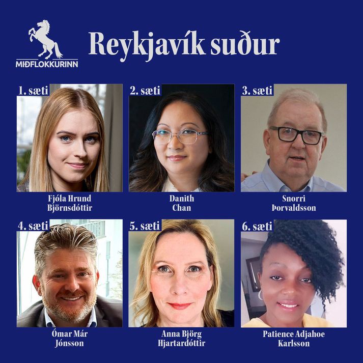 Hér má sjá listann sem var samþykktur á félagsfundi kjördæmisins í gær. 