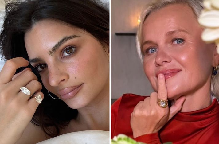 Skilnaðarhringir eru að slá í gegn hjá stjörnunum.