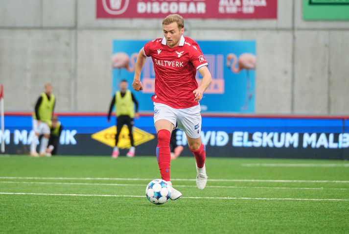 Tryggvi Hrafn Haraldsson og félagar í Val unnu langþráðan sigur í síðasta leik sínum í Bestu deildinni en fengu svo skell úti í Danmörku í Evrópukeppninni.