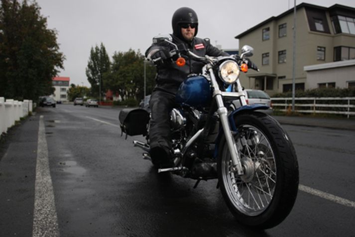 Einar Boom Marteinsson þegar hann var enn foringi Hells Angels.