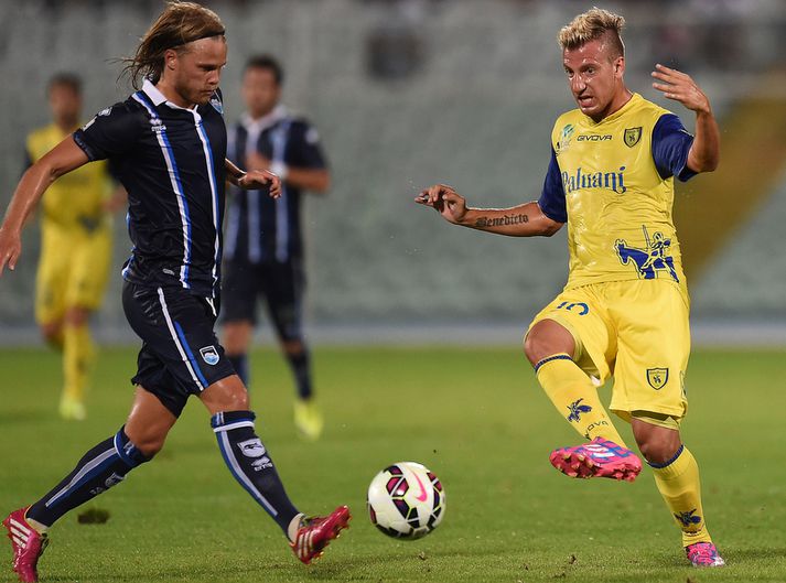 Birkir Bjarnason skoraði tíu mörk í B-deildinni.