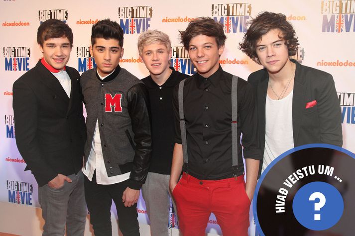 Strákanir í One Direction á góðri stund. 