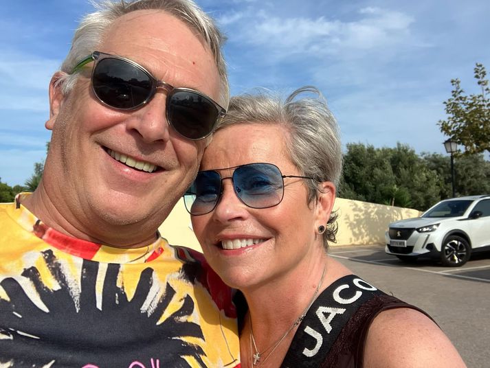 Jóhann Hlíðar Helgason og Helga Möller í Cartagena á Spáni.