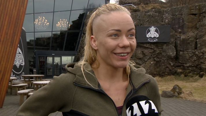 Sunna er orðin mjög spennt fyrir bardagakvöldinu í Kansas City.