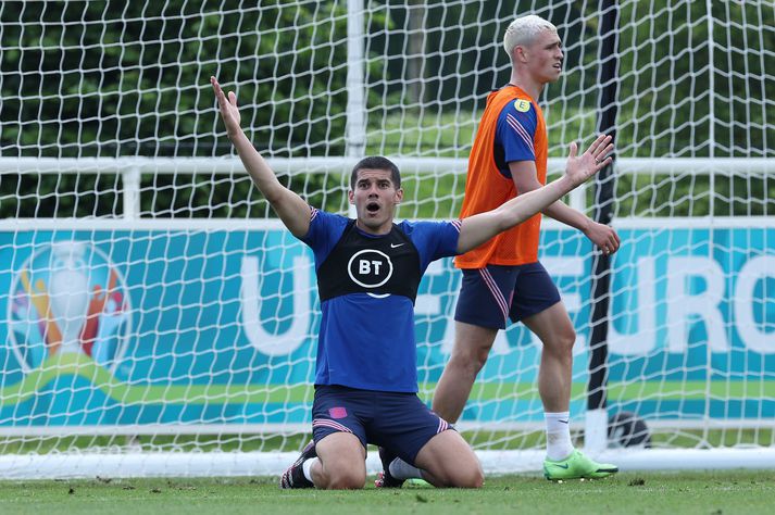 Conor Coady á æfingasvæðinu.
