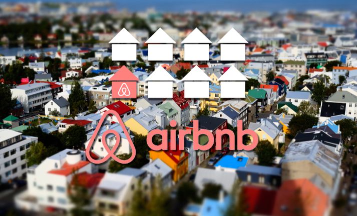 Ein af hverjum átta íbúðum í 101 var í útleigu í gegnum Airbnb á hverjum degi í júlí árið 2016.