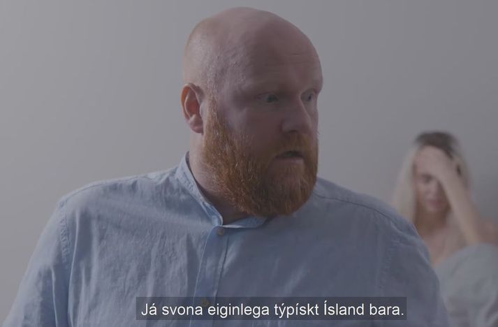 Hjálmar er að fara á kostum í þáttunum.