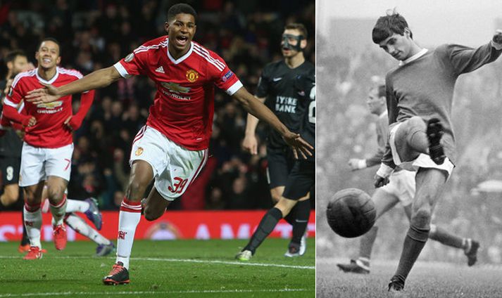 Marcus Rashford og George Best.