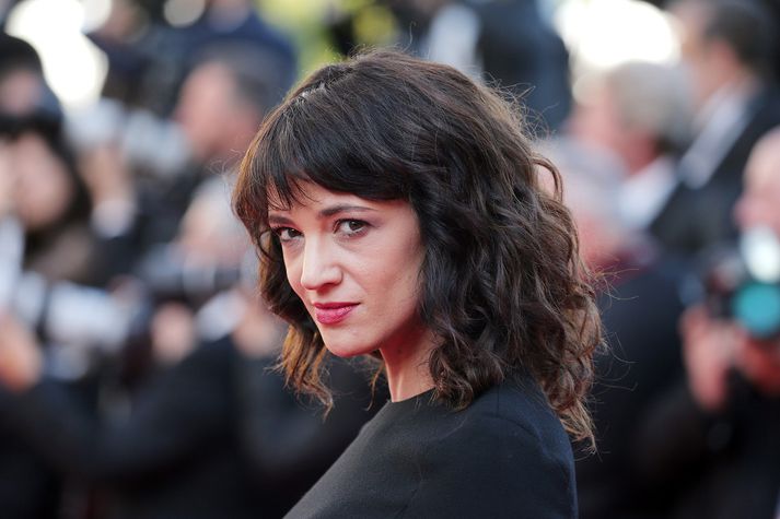 Asia Argento á Cannes-verðlaunahátíðinni í maí síðastliðnum.