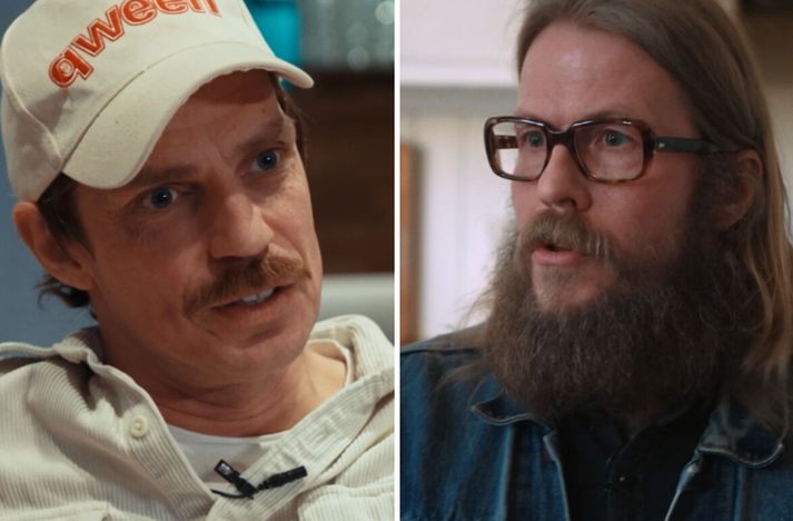 Bjössi og Krummi fóru vel yfir Mínustímann í þættinum ásamt öðrum meðlimum Mínus. 